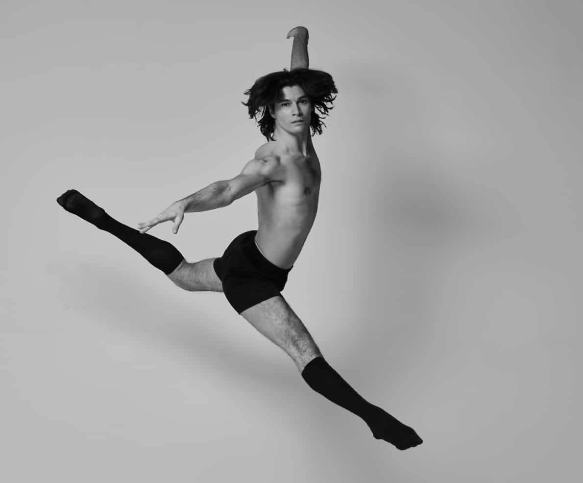 dancer wearing compression socks