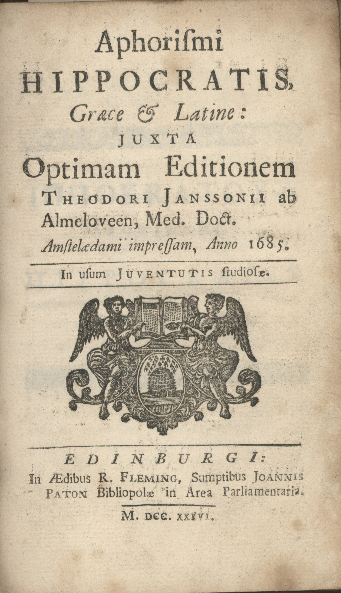 Hippocrates book page