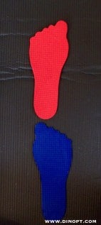 foot prints on floor