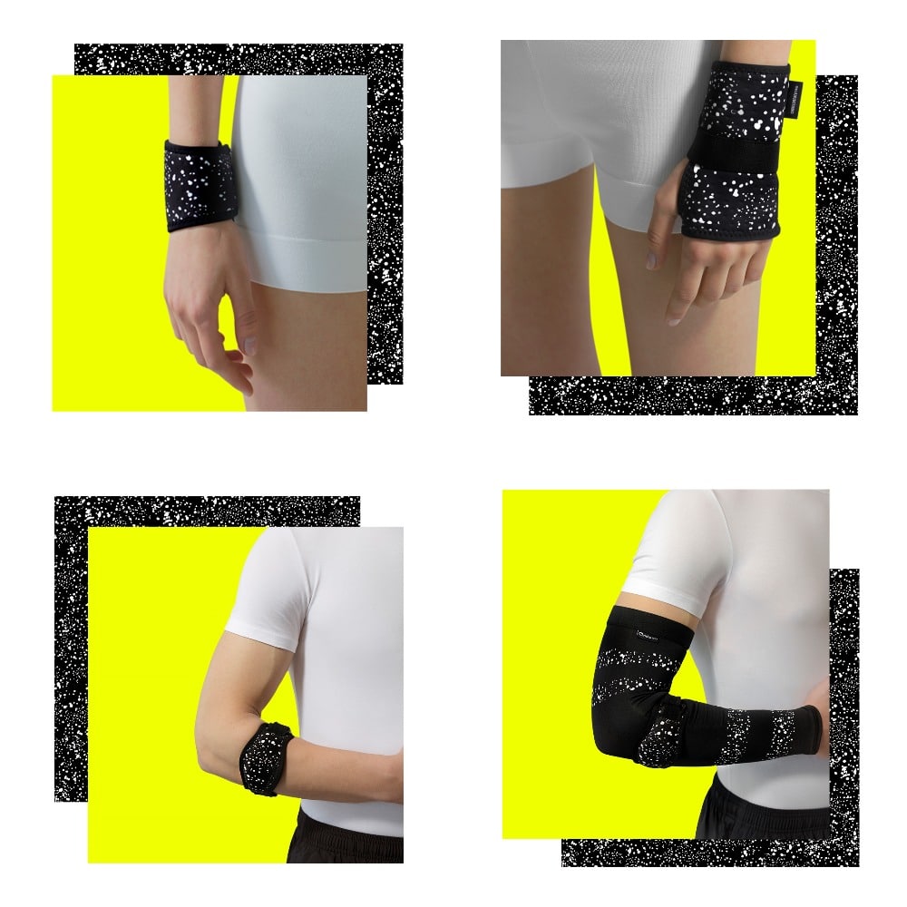 bandage collage yellow