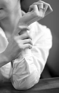 Wrist black and white